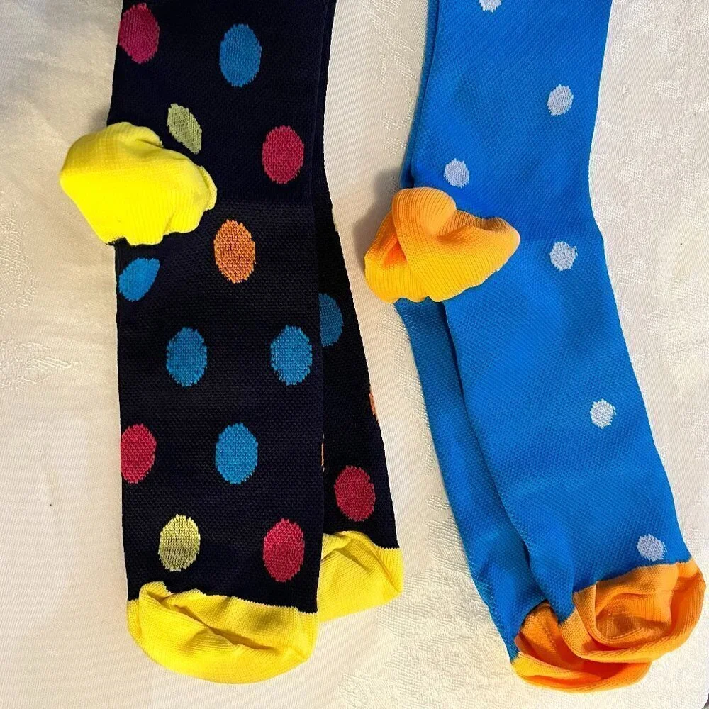 Fun Polka Dot Socks, 2 Pair, NWOT